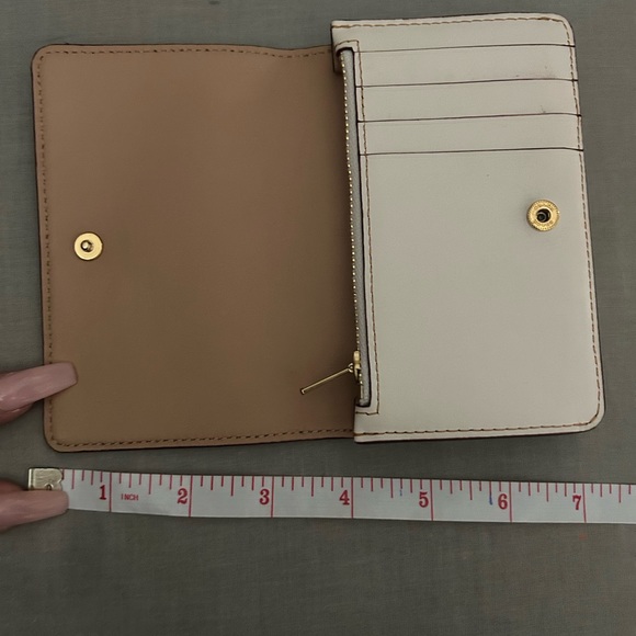 Coach Rose Print Wallet - Picture 5 of 8